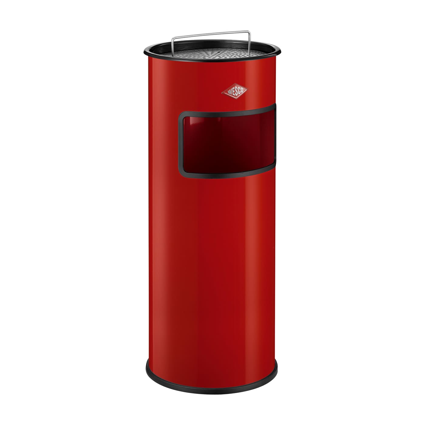 Standascher mit Sieb 50 Liter in der Farbe rot